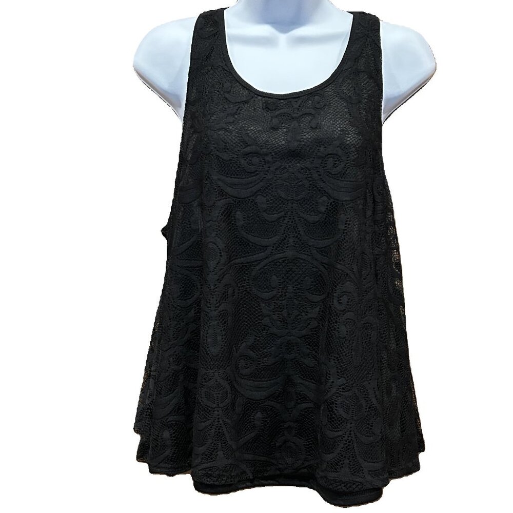 Miami Sleeveless A-Line Lace Top in Black – NEW - Picture 8 of 8